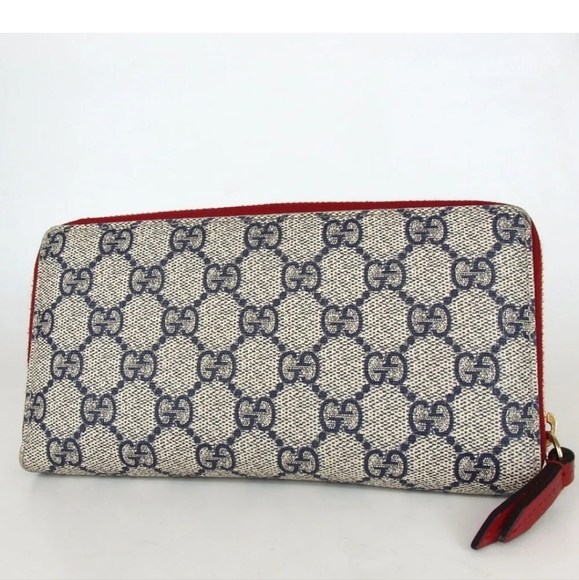 GUCCI SUPREME  WEB RIBBON PURSE/WALLET PVC - Picture 11 of 12